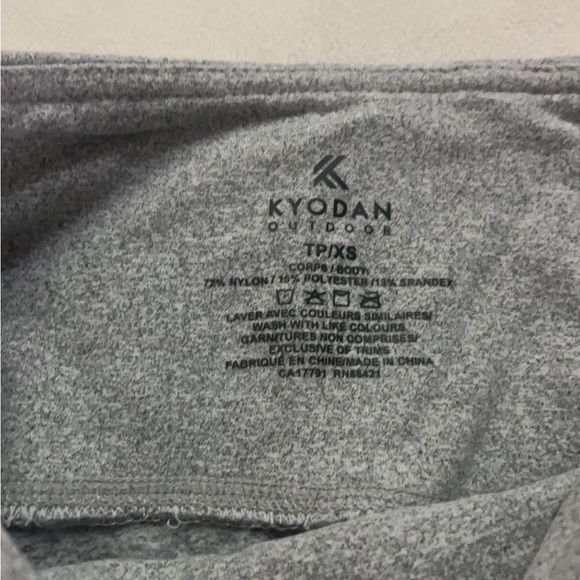 KYODAN GREY XS LEGGINGS WITH POCKETS - Picture 3 of 5